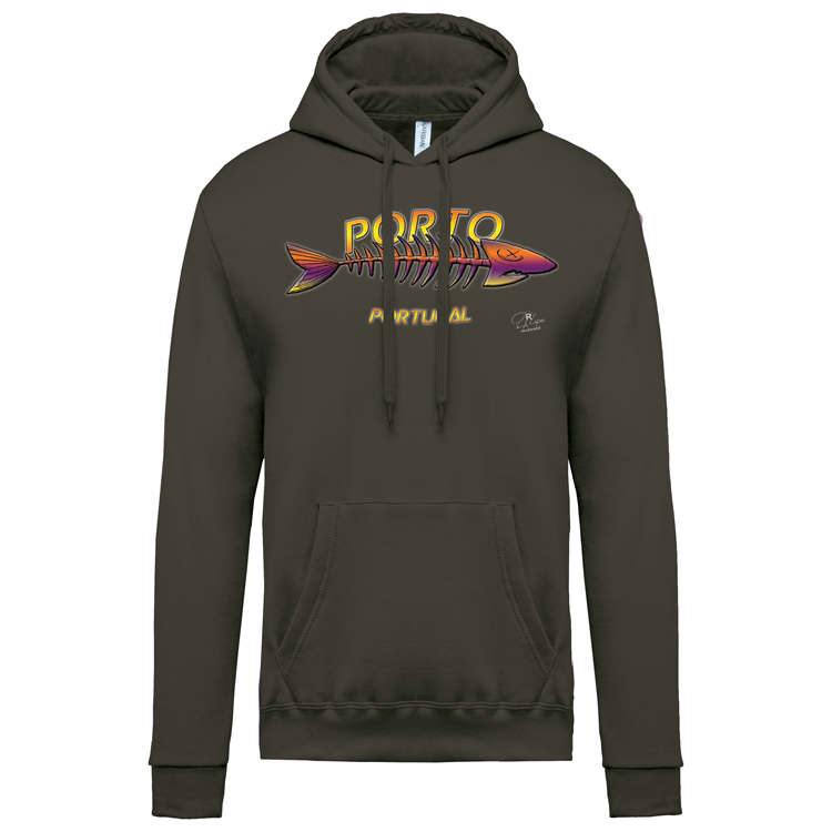 Sweatshirt Kariban com Capuz Espinha Porto