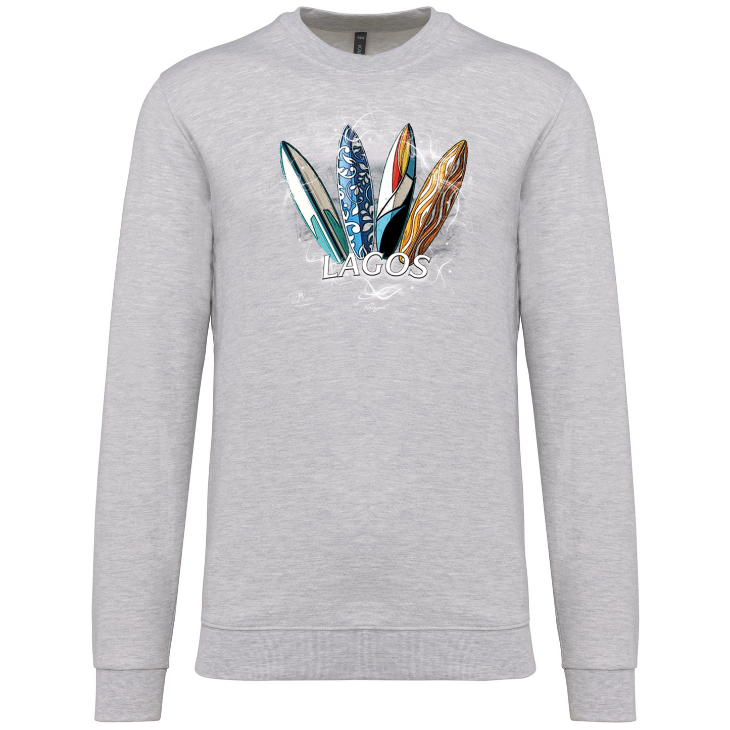 Sweatshirt Kariban sem Capuz Surfboards Lagos