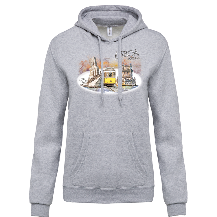 Sweatshirt Kariban com Capuz Monumentos Belém