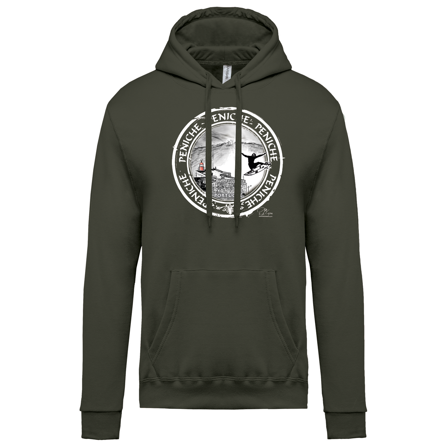 Sweatshirt Kariban com Capuz Selo Peniche