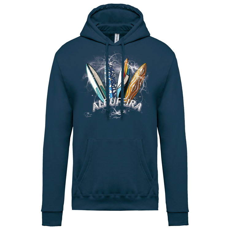 Sweatshirt Kariban com Capuz Surfboards Albufeira