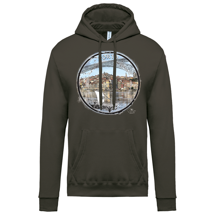 Sweatshirt Kariban com Capuz Selo Porto
