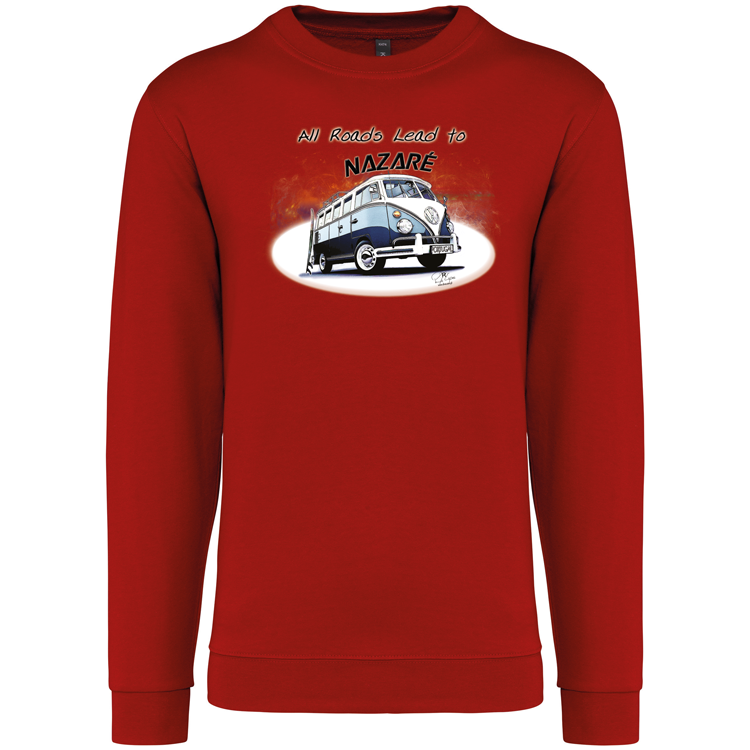 Sweatshirt Kariban sem Capuz All Roads Lead to Nazaré