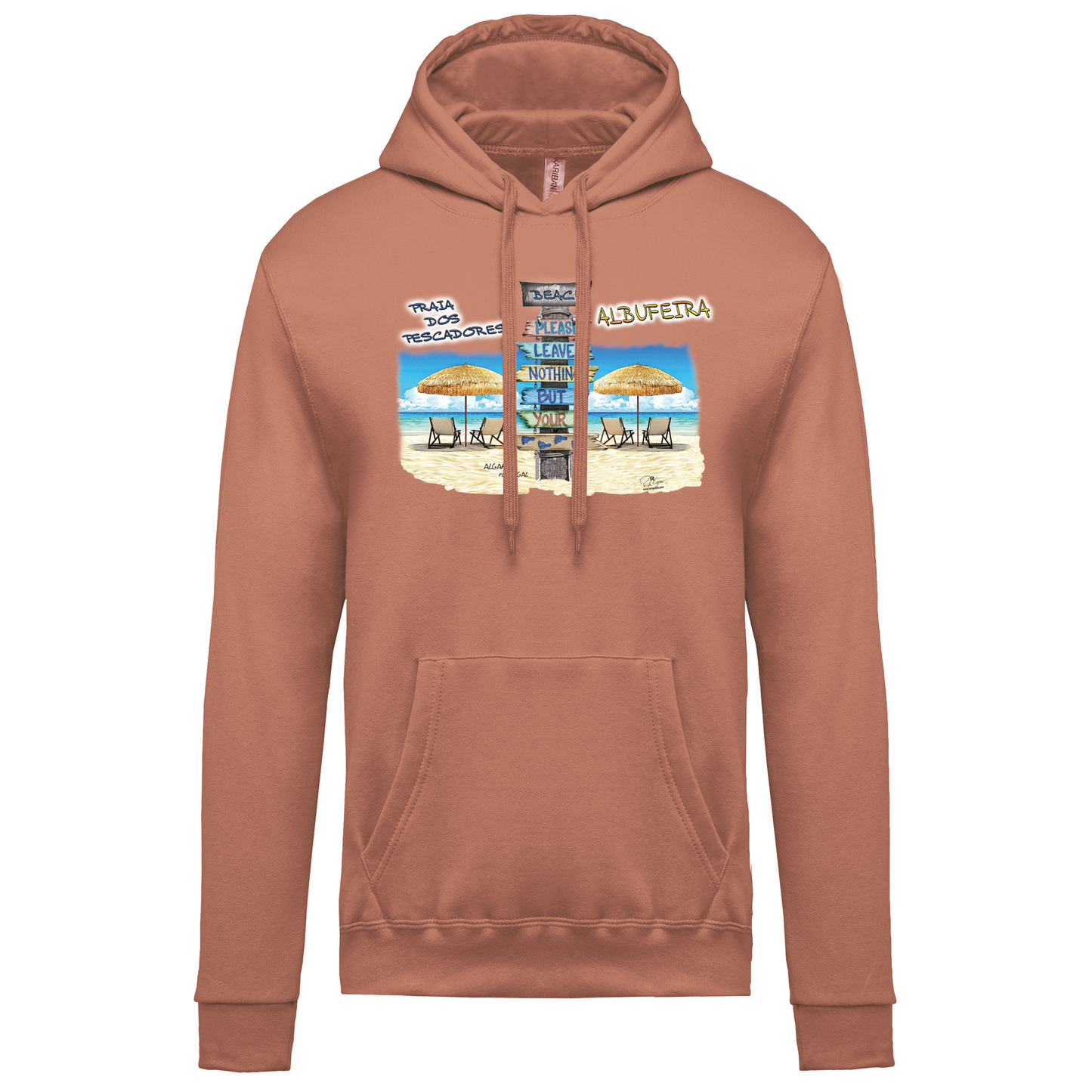 Sweatshirt Kariban com Capuz Pegadas Albufeira