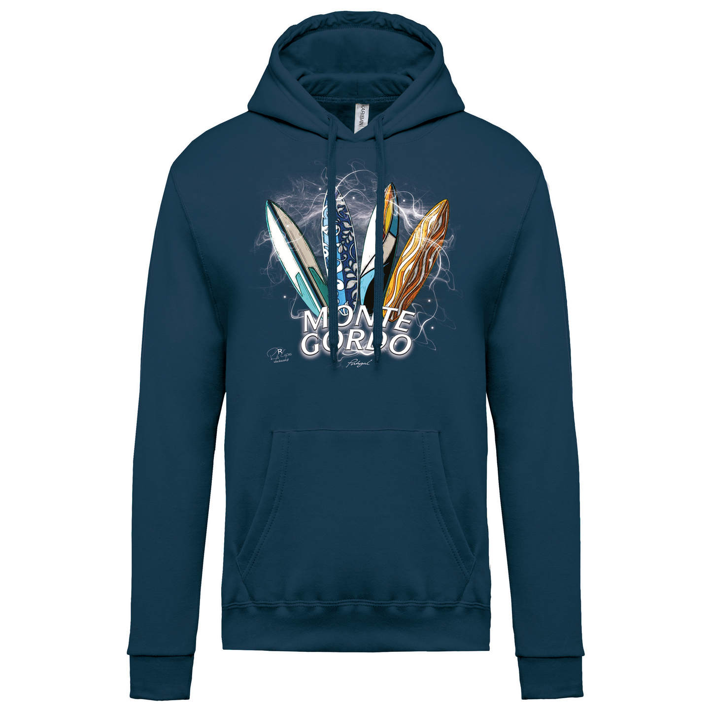 Sweatshirt Kariban com Capuz Surfboards Monte Gordo