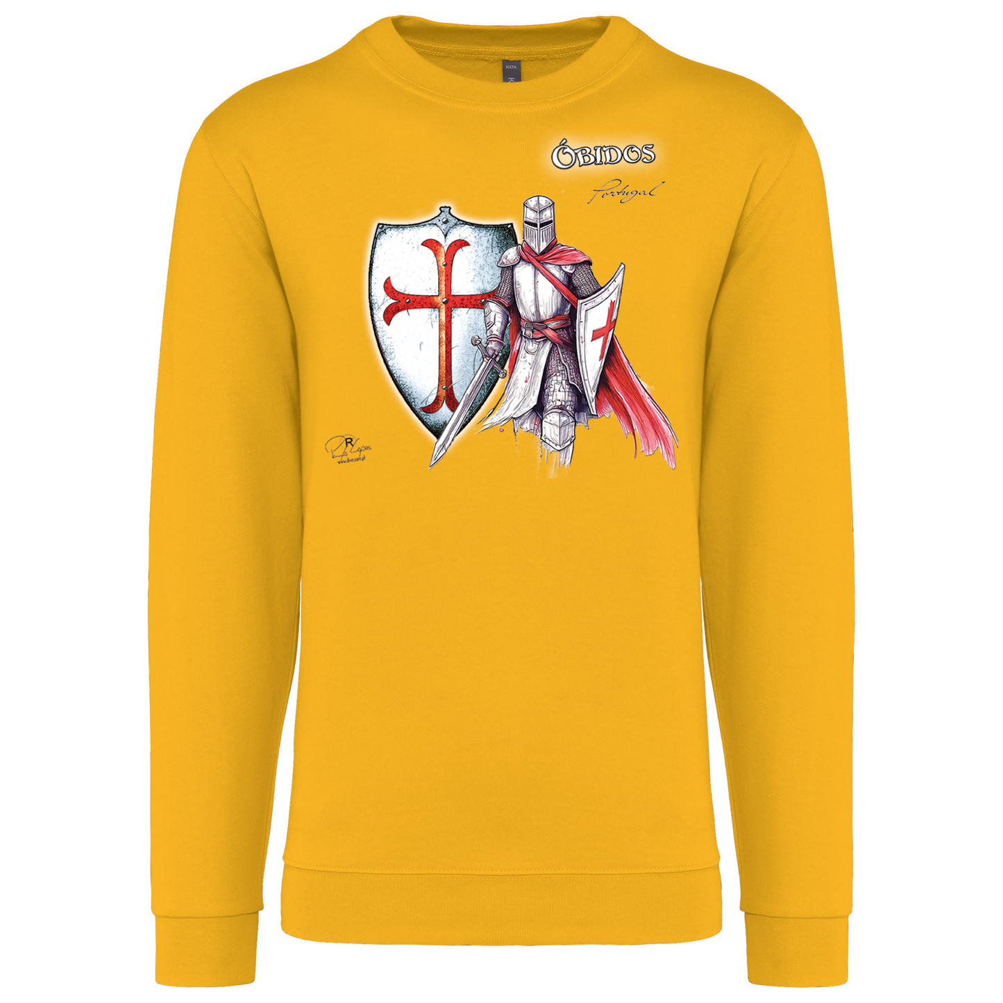 Sweatshirt Kariban sem Capuz Templário Óbidos