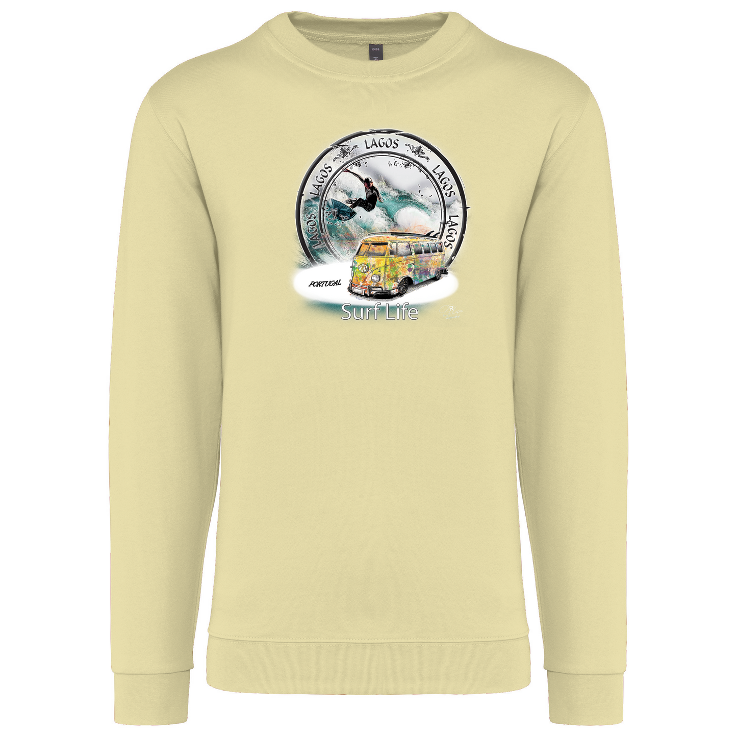 Sweatshirt Kariban sem Capuz Surf Life Lagos