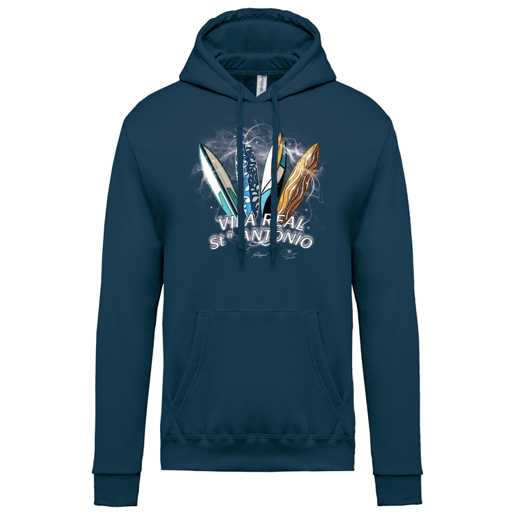 Sweatshirt Kariban com Capuz Surfboards Vila Real Stº António