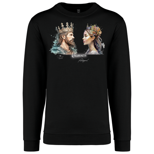 Sweatshirt Kariban sem Capuz King and Queen Óbidos