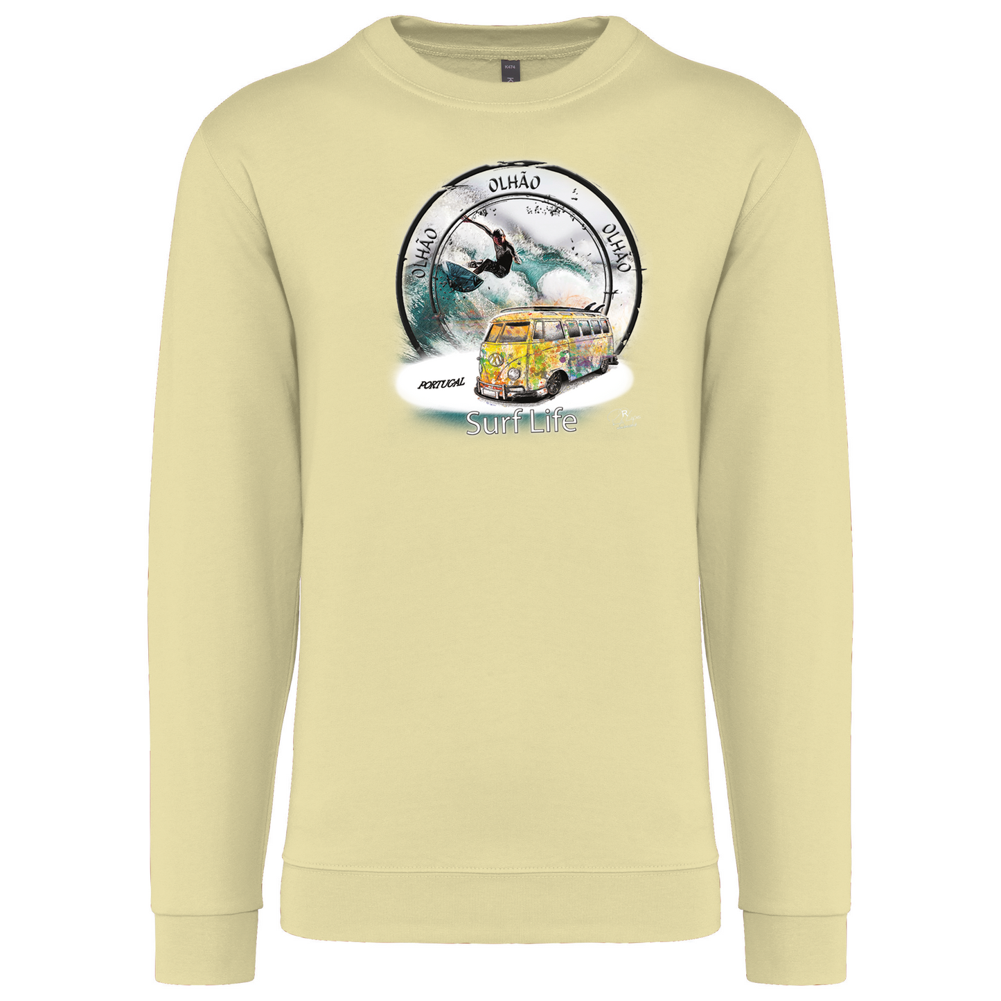 Sweatshirt Kariban sem Capuz Surf Life Olhão