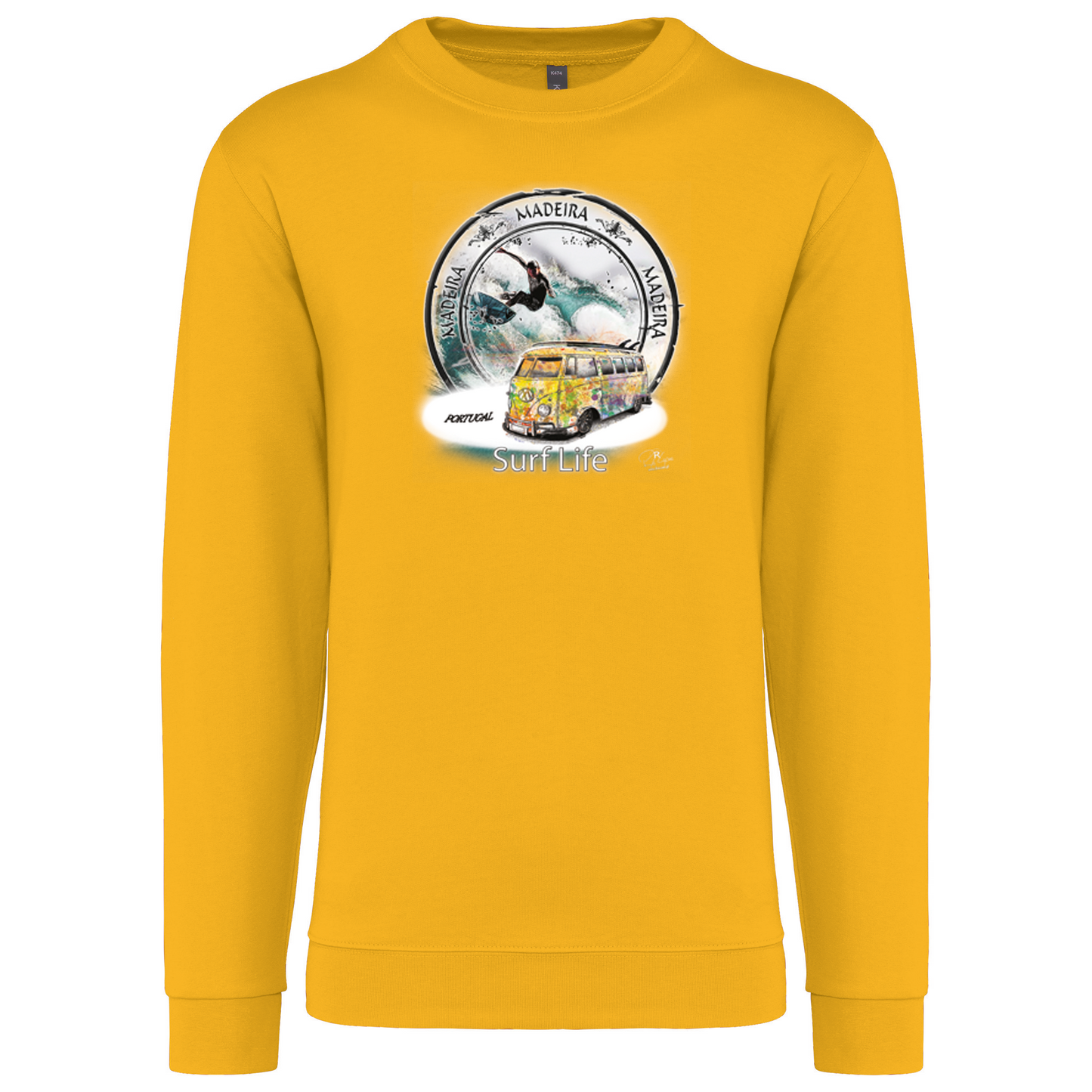 Sweatshirt Kariban sem Capuz Surf Life Ilha da Madeira