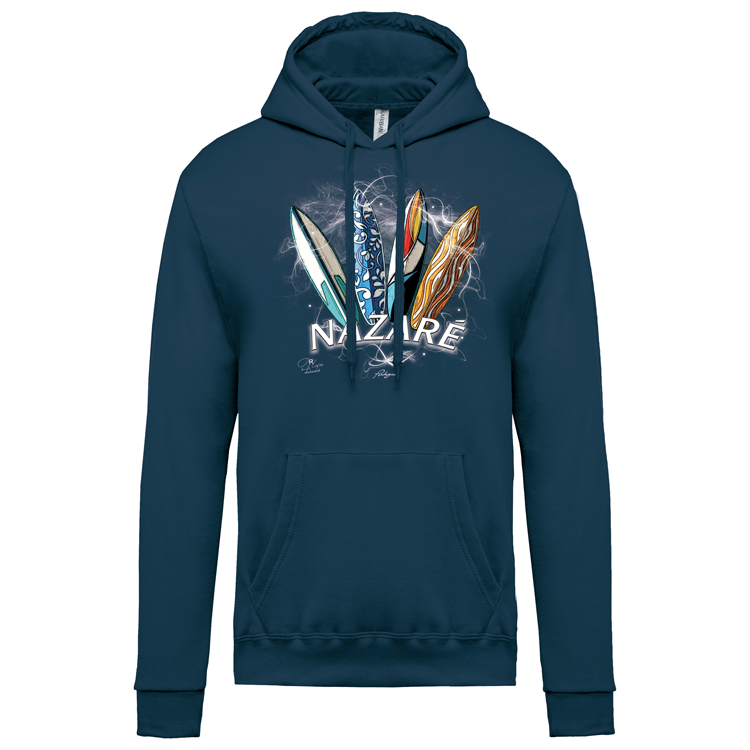 Sweatshirt Kariban com Capuz Surfboards Nazaré