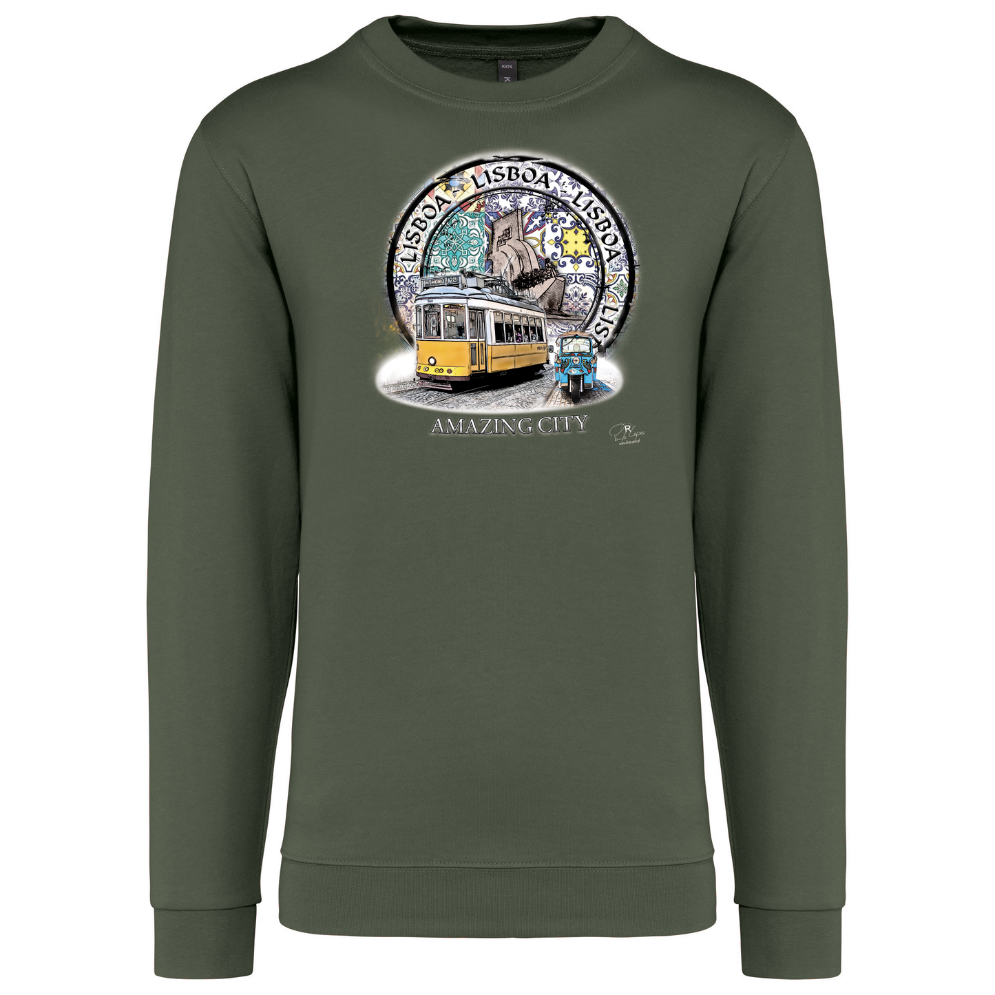Sweatshirt Kariban sem Capuz Amazing City Lisboa