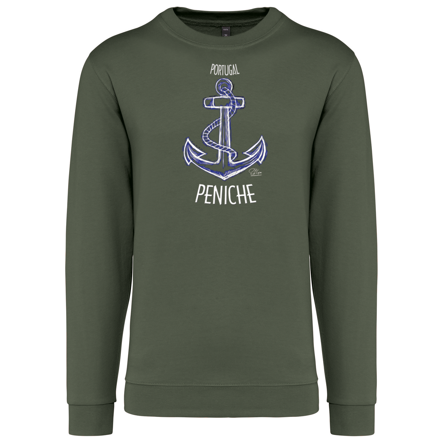 Sweatshirt Kariban sem Capuz Âncora Peniche