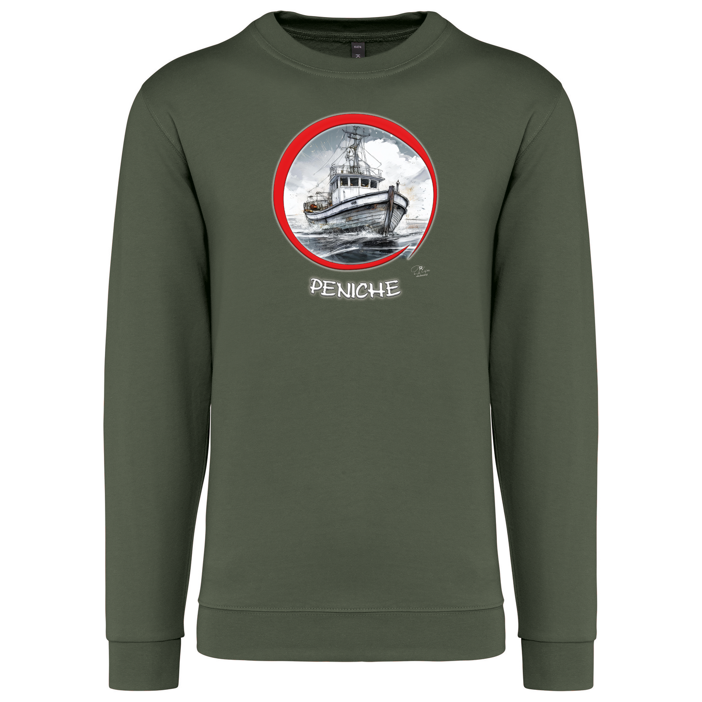 Sweatshirt Kariban sem Capuz Traineira Peniche