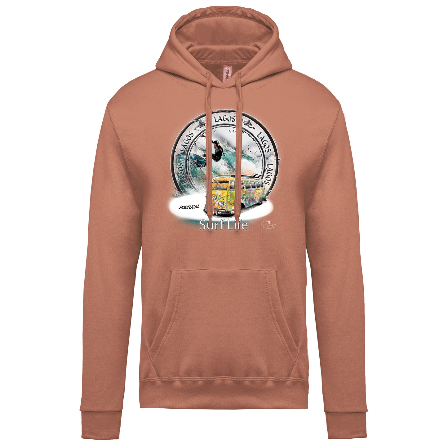 Sweatshirt Kariban com Capuz Surf Life Lagos