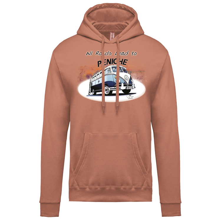 Sweatshirt Kariban com Capuz All Roads Lead to Peniche