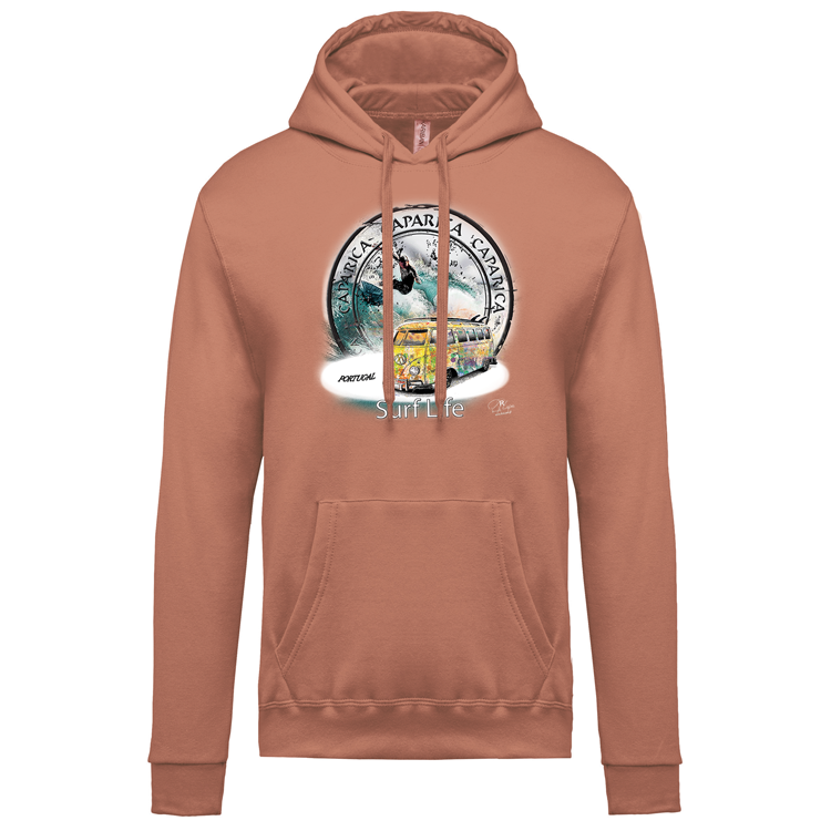 Sweatshirt Kariban com Capuz Surf Life Caparica