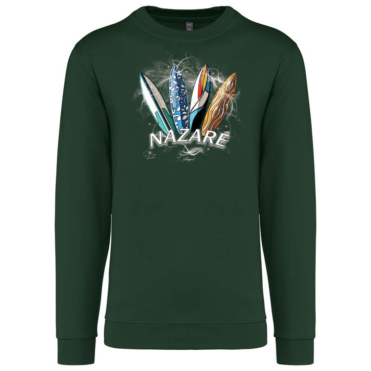 Sweatshirt Kariban sem Capuz Surfboards Nazaré