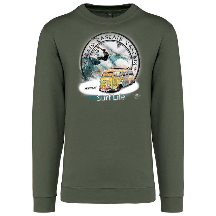 Sweatshirt Kariban sem Capuz Surf Life Cascais
