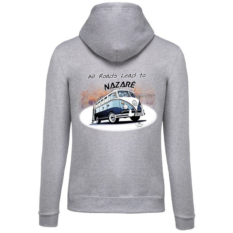 Sweatshirt Kariban com Capuz All Roads Lead to Nazaré