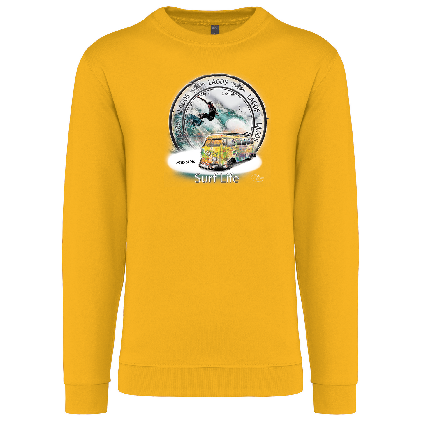 Sweatshirt Kariban sem Capuz Surf Life Lagos