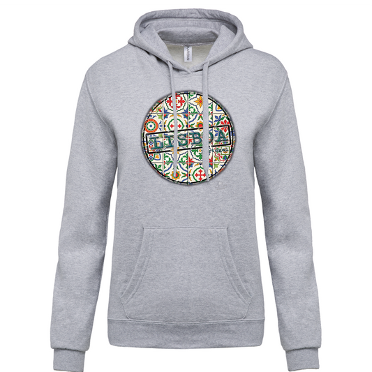 Sweatshirt Kariban com Capuz Pin Lisboa