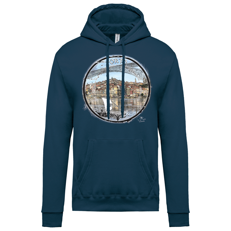 Sweatshirt Kariban com Capuz Selo Porto