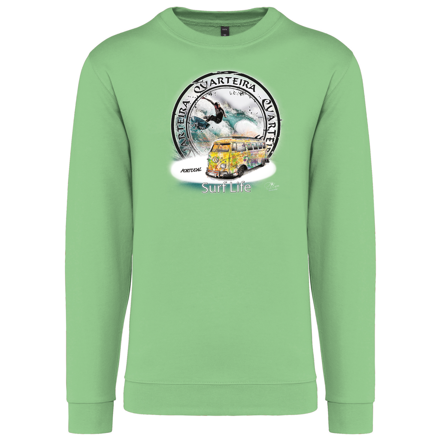 Sweatshirt Kariban sem Capuz Surf Life Quarteira
