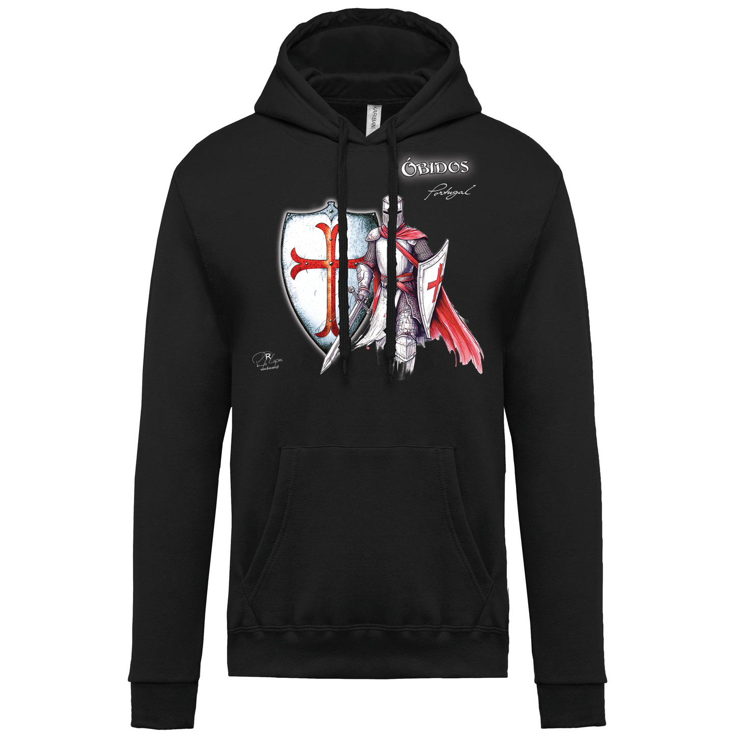 Sweatshirt Kariban com Capuz Templário Óbidos