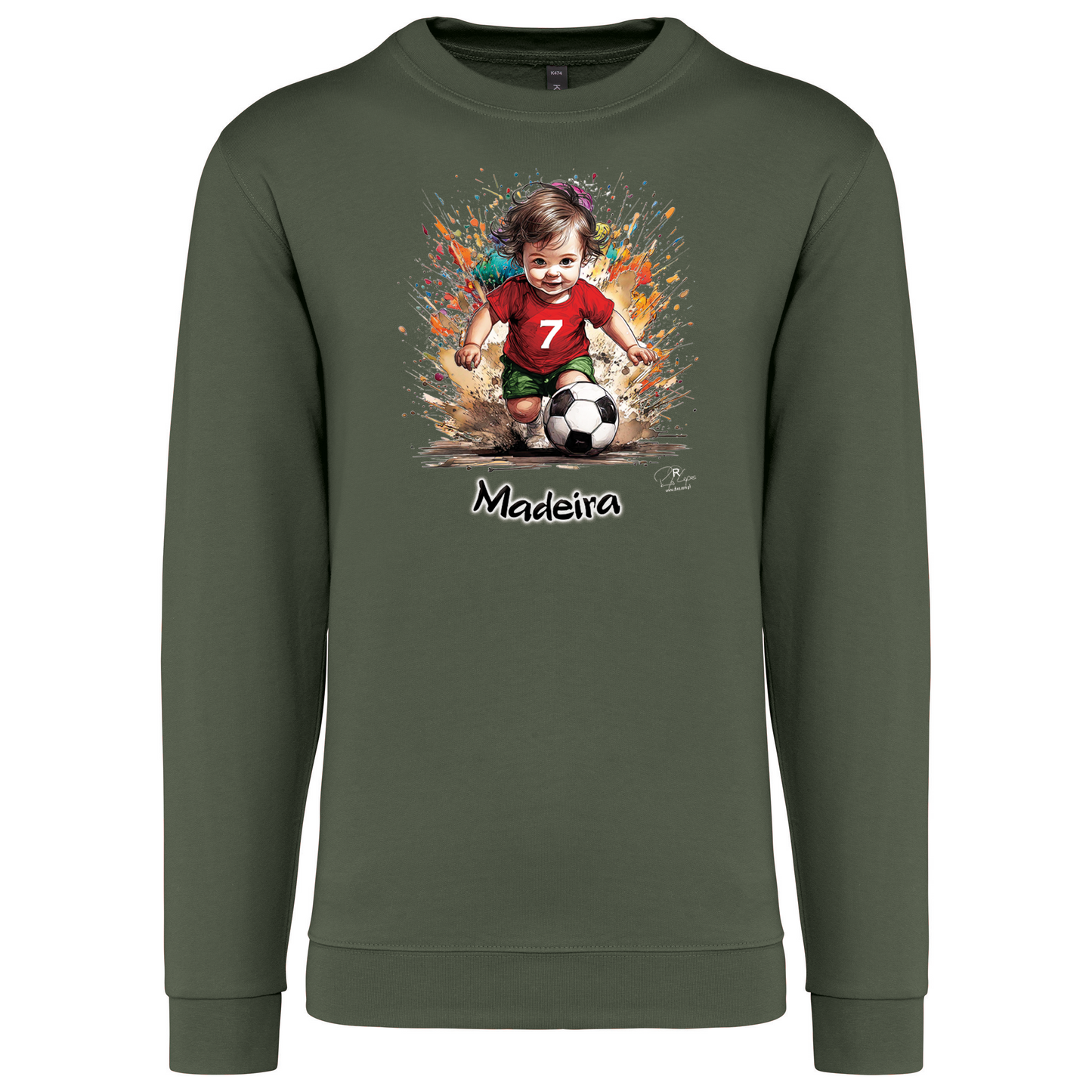 Sweatshirt Kariban sem Capuz 7 Madeira