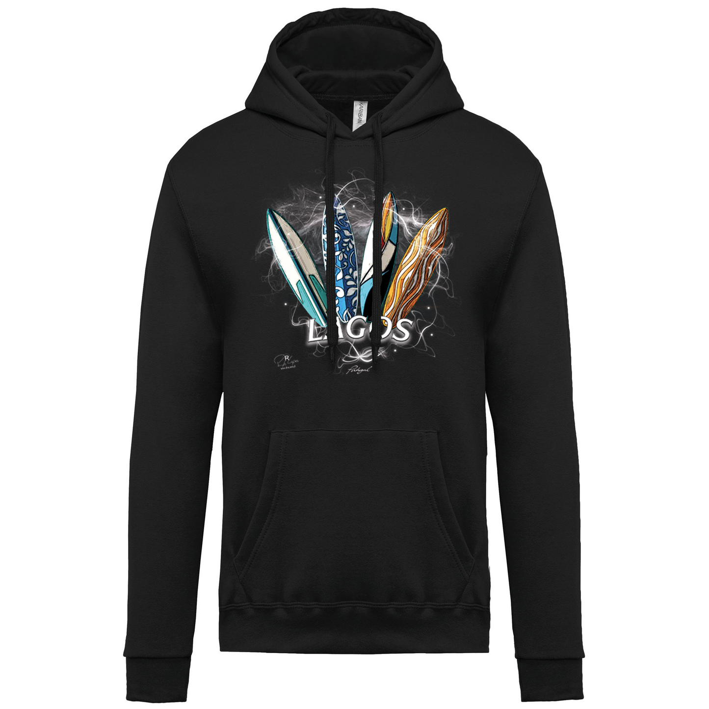 Sweatshirt Kariban com Capuz Surfboards Lagos