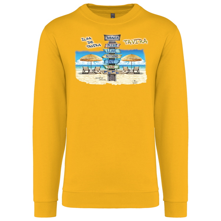 Sweatshirt Kariban sem Capuz Pegadas Tavira