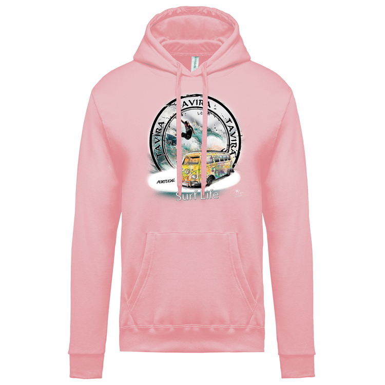 Sweatshirt Kariban com Capuz Surf Life Tavira