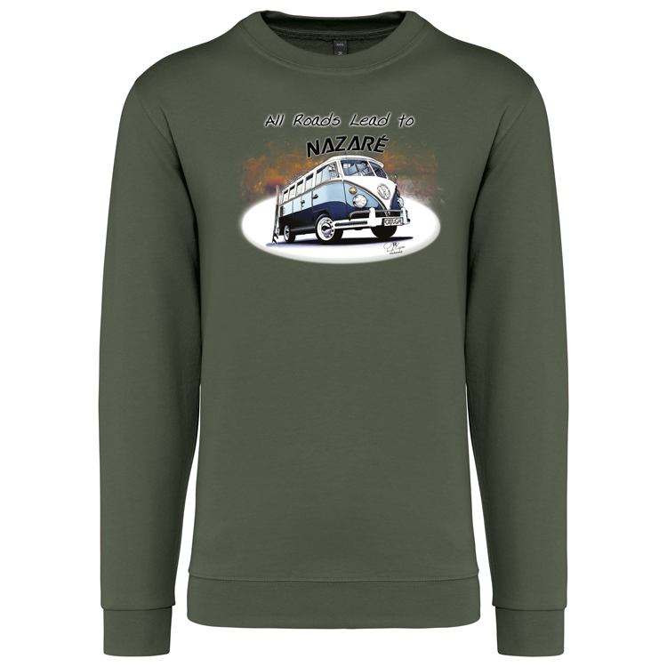 Sweatshirt Kariban sem Capuz All Roads Lead to Nazaré