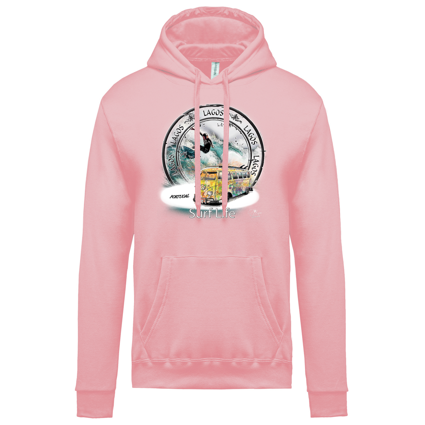 Sweatshirt Kariban com Capuz Surf Life Lagos