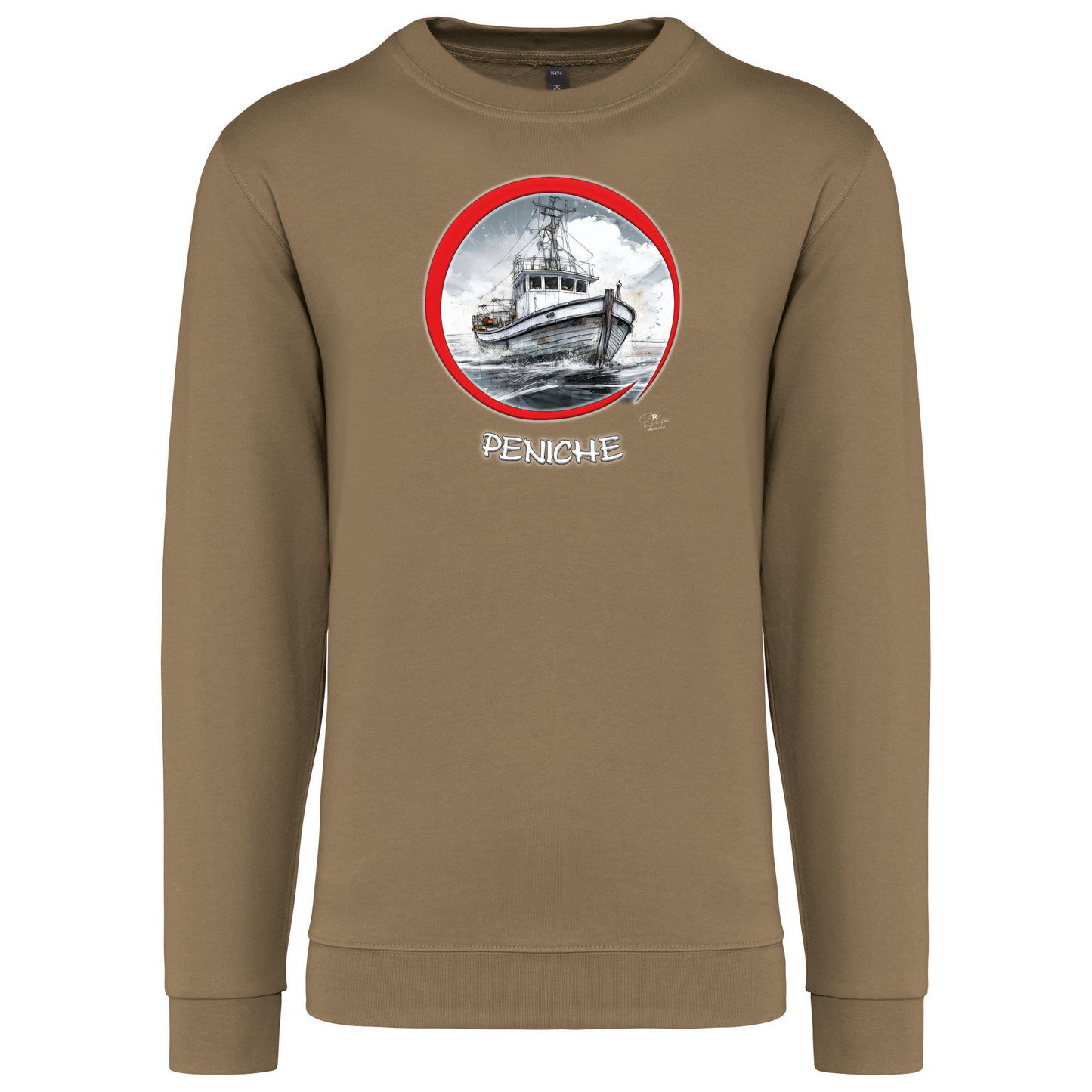 Sweatshirt Kariban sem Capuz Traineira Peniche
