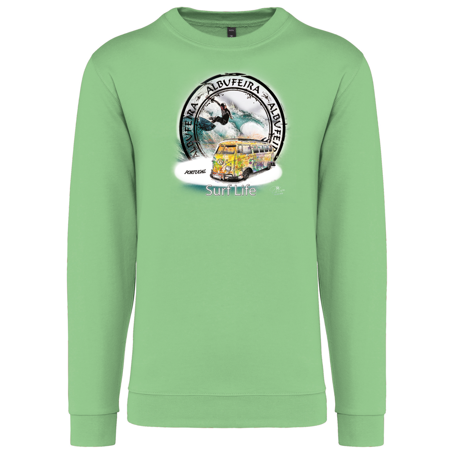 Sweatshirt Kariban sem Capuz Surf Life Albufeira