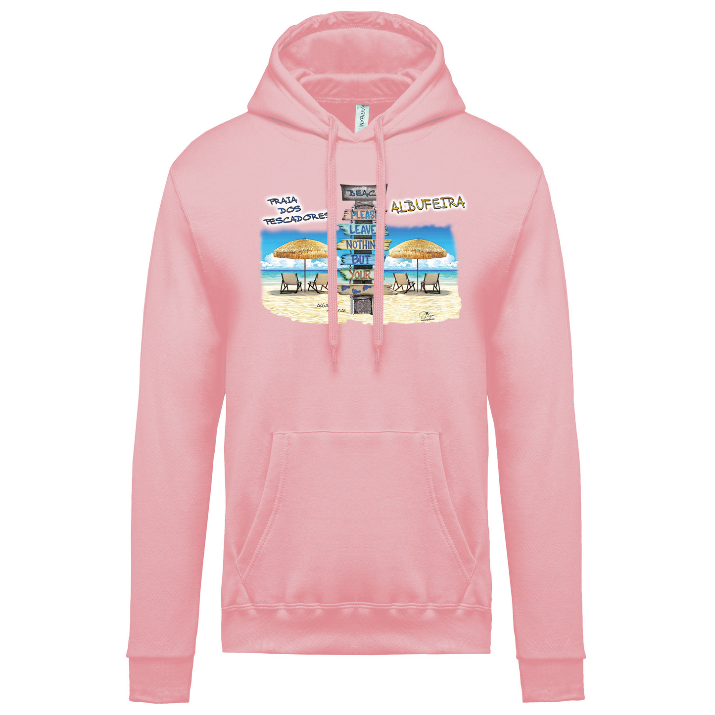 Sweatshirt Kariban com Capuz Pegadas Albufeira