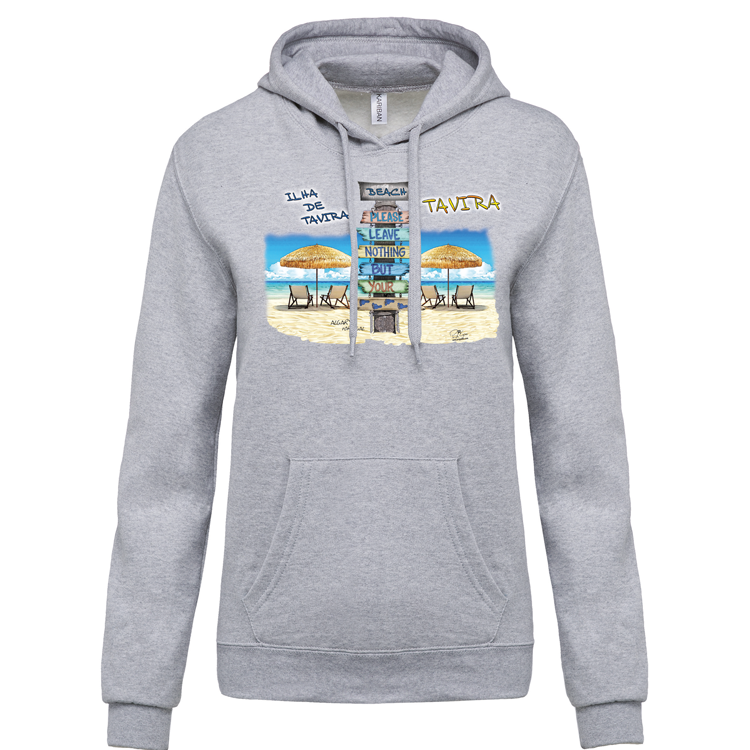 Sweatshirt Kariban com Capuz Pegadas Tavira