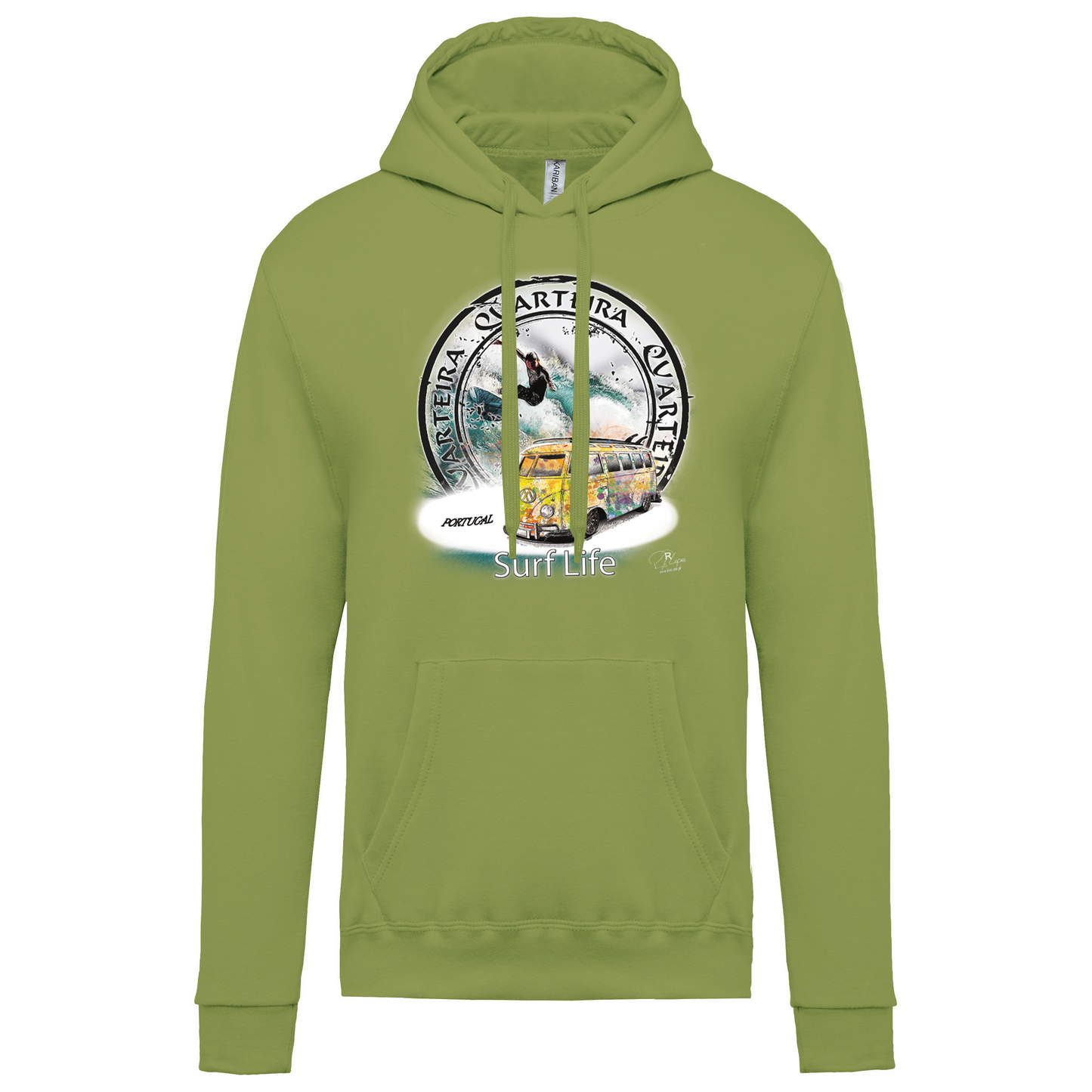 Sweatshirt Kariban com Capuz Surf Life Quarteira