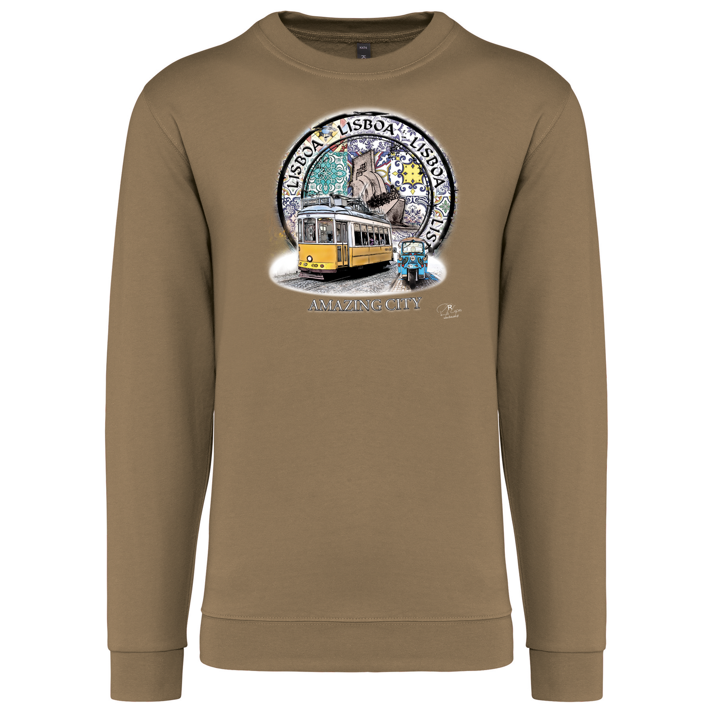 Sweatshirt Kariban sem Capuz Amazing City Lisboa