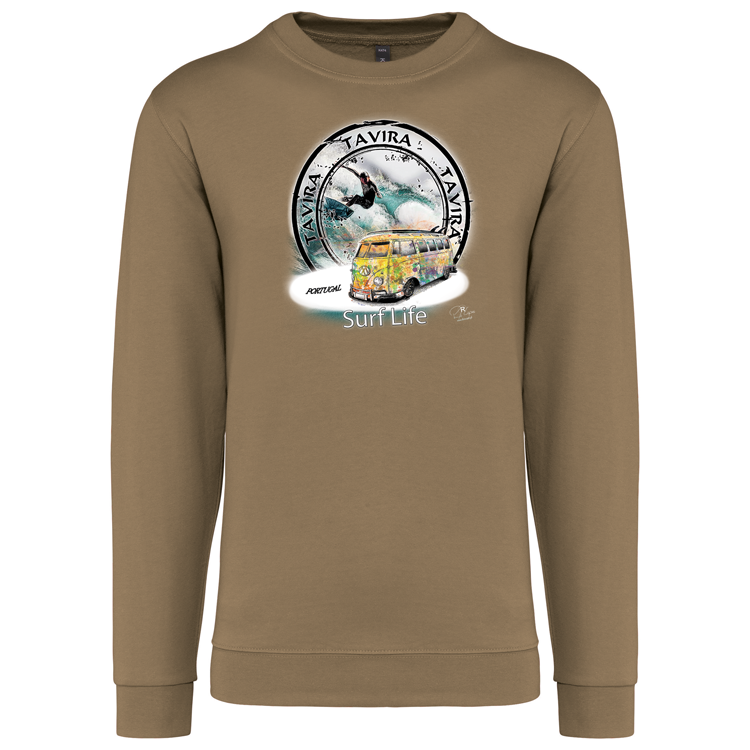 Sweatshirt Kariban sem Capuz Surf Life Tavira