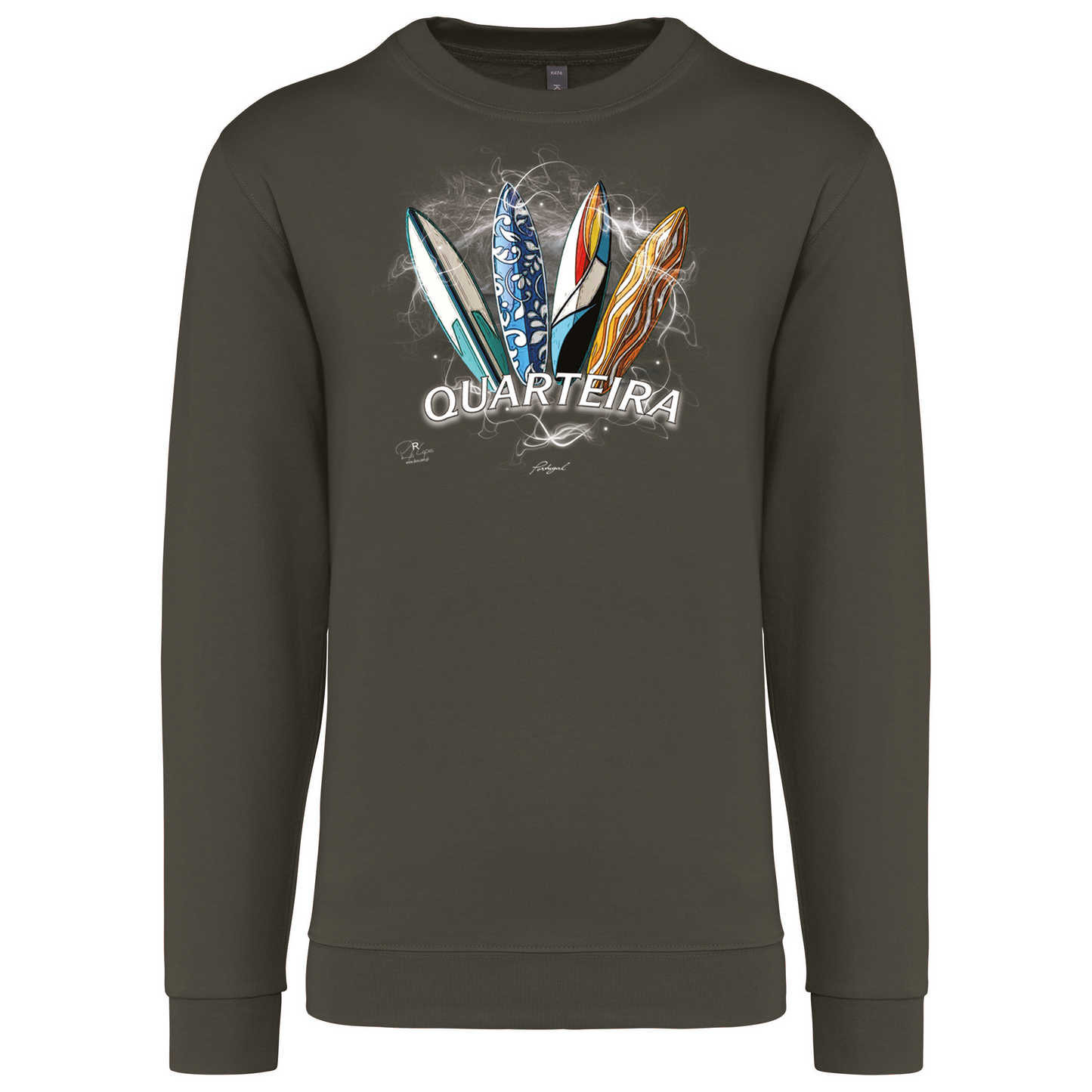 Sweatshirt Kariban sem Capuz Surfboards Quarteira