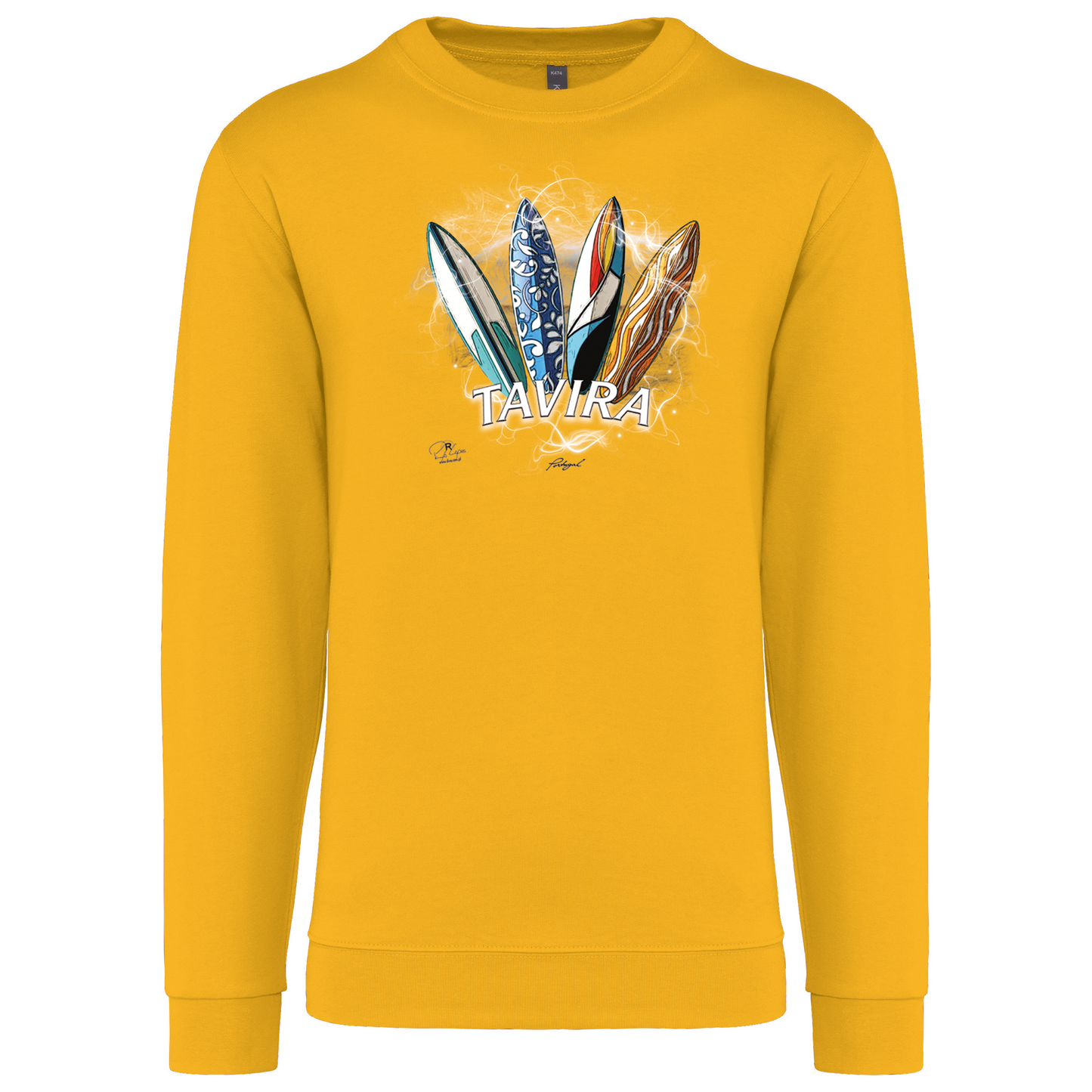 Sweatshirt Kariban sem Capuz Surfboards Tavira