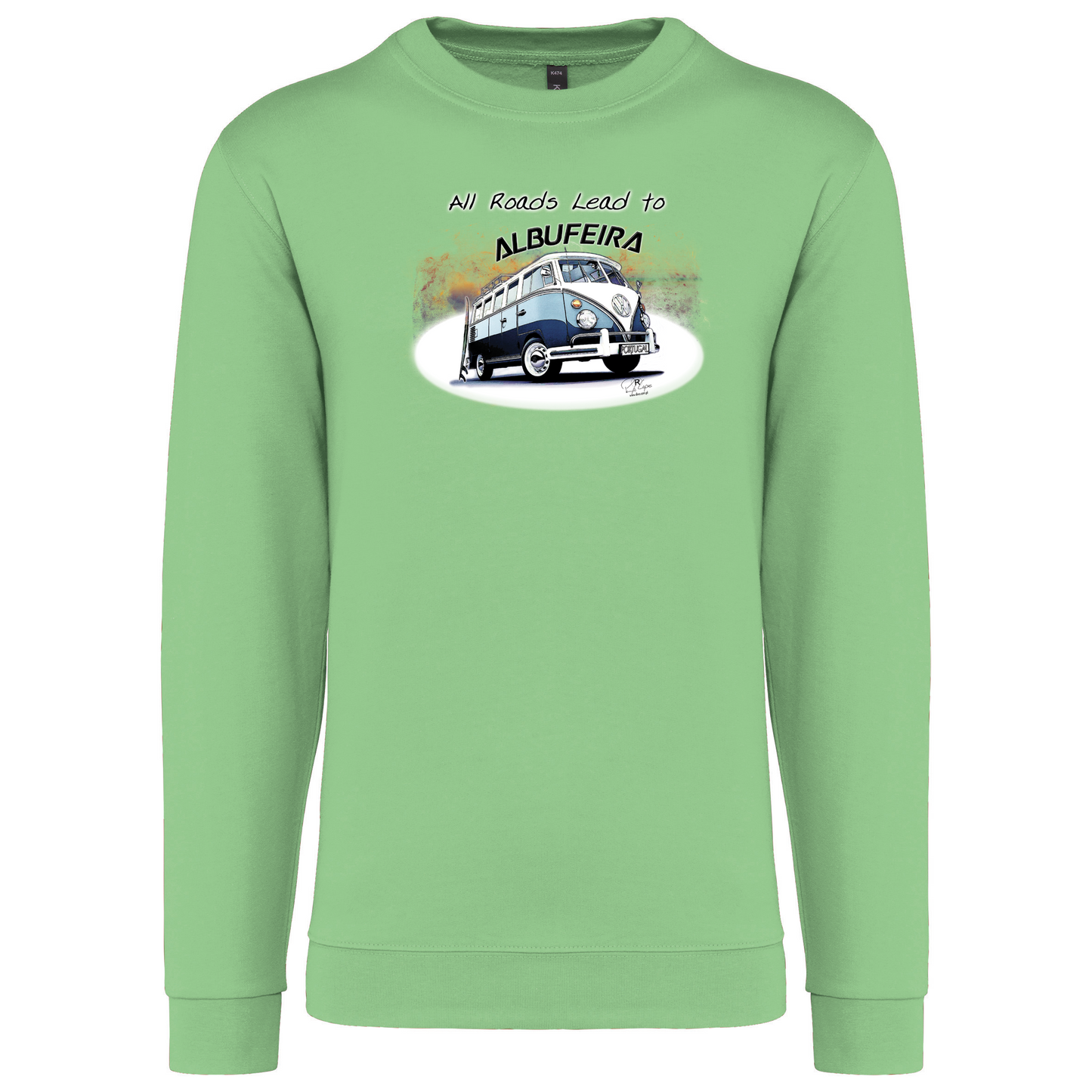 Sweatshirt Kariban sem Capuz All Roads Lead to Albufeira