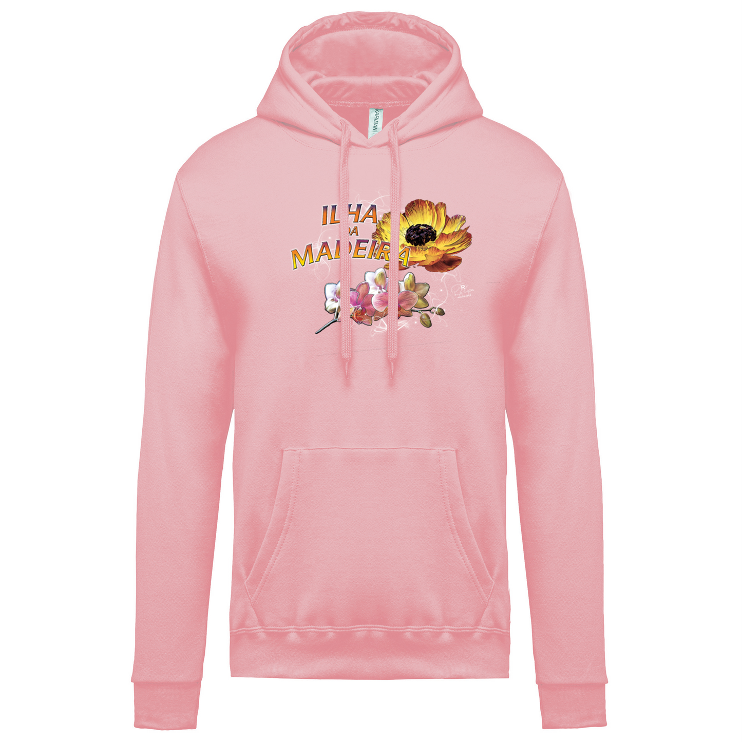 Sweatshirt Kariban com Capuz Madeira Flowers