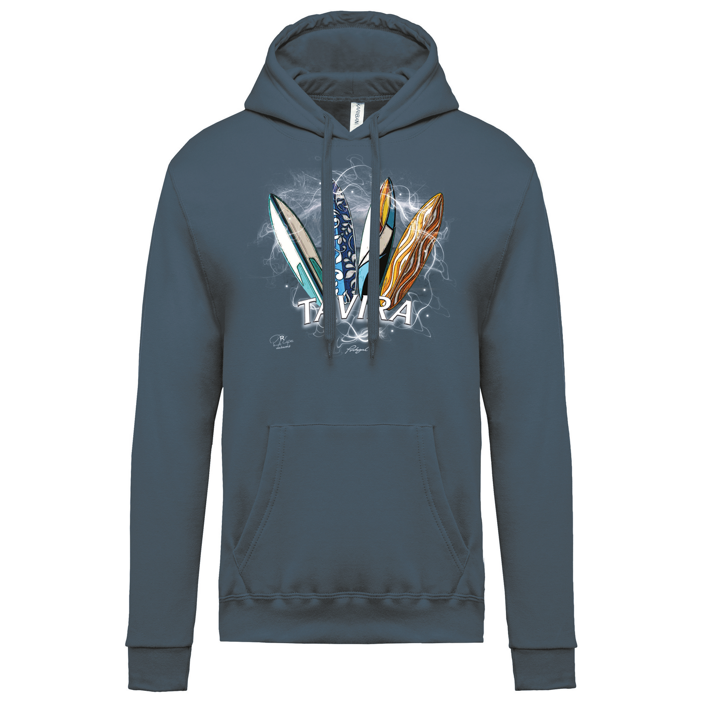 Sweatshirt Kariban com Capuz Surfboards Tavira