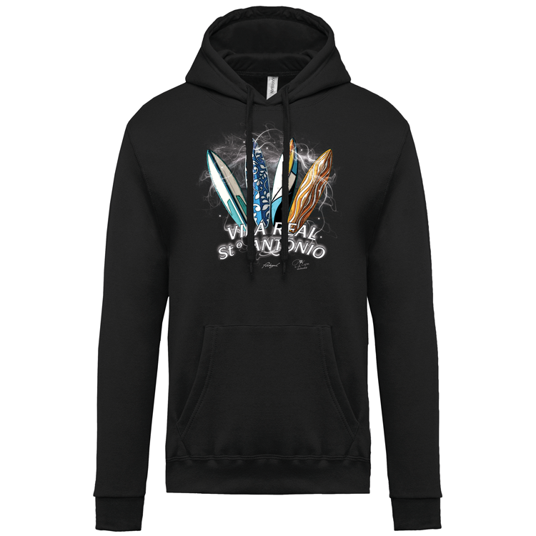 Sweatshirt Kariban com Capuz Surfboards Vila Real Stº António