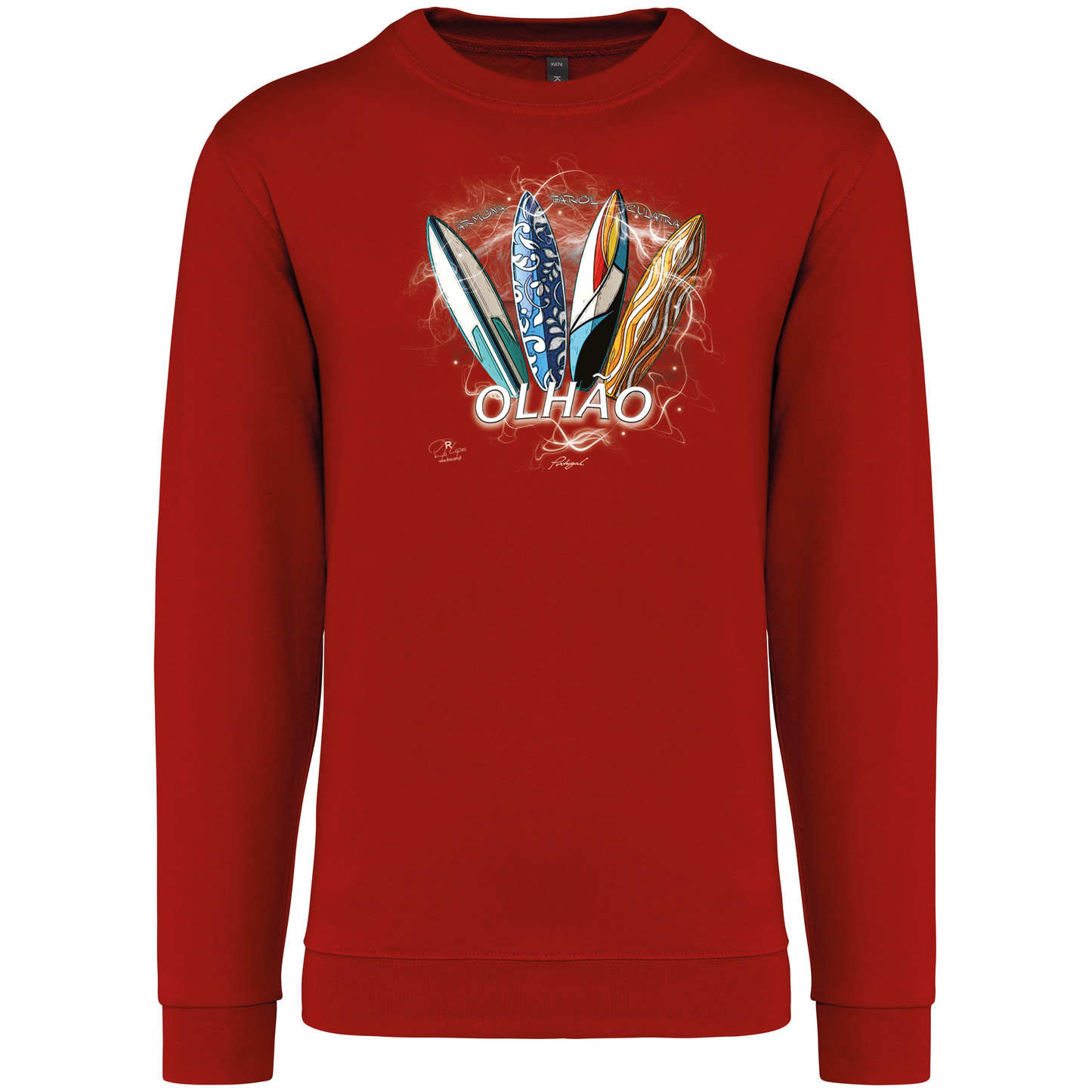 Sweatshirt Kariban sem Capuz Surfboards Olhão